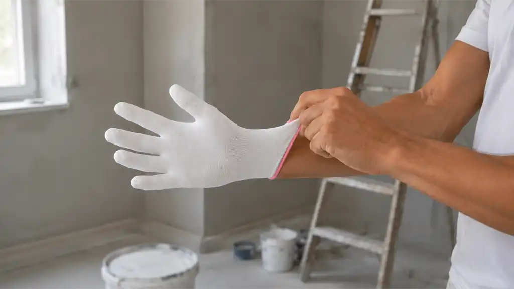 Polyester Handschuhe weiß Preis